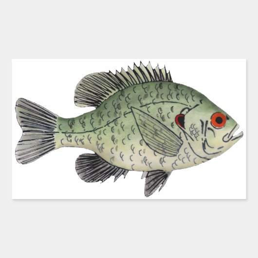 Sticker Rectangulaire Poisson-soleil (Devant)