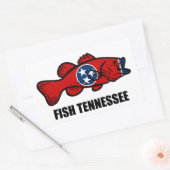 Sticker Rectangulaire Poisson Tennessee (Enveloppe)