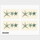 Sticker Rectangulaire Poisson triplé aquamarine (Feuille)