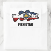 Sticker Rectangulaire Poisson Utah (Sac)