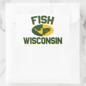 Sticker Rectangulaire Poisson Wisconsin (Sac)