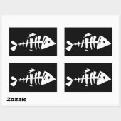 Sticker Rectangulaire Poissons (Feuille)