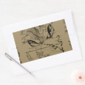 Sticker Rectangulaire Poissons Constellation Hevelius 1690 Décor (Enveloppe)