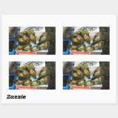 Sticker Rectangulaire Poissons de moules géantes Tsukiji, Tokyo, Japon (Feuille)