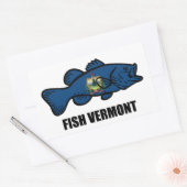 Sticker Rectangulaire Poissons du Vermont (Enveloppe)