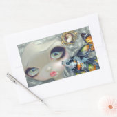 Sticker Rectangulaire Poissons Volants: La Coiffure (Enveloppe)