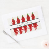 Sticker Rectangulaire Poivrons de chili séchés (Enveloppe)