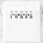 Sticker Rectangulaire Poker (Sac)