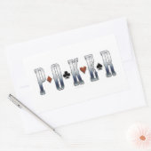 Sticker Rectangulaire Poker (Enveloppe)