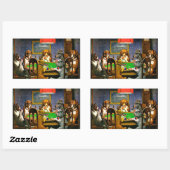 Sticker Rectangulaire Poker (Feuille)
