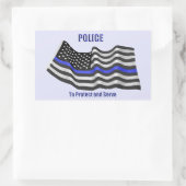 Sticker Rectangulaire Police (Sac)