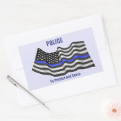 Sticker Rectangulaire Police (Enveloppe)