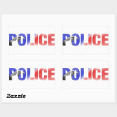 Sticker Rectangulaire Police 2 (Feuille)
