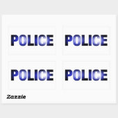 Sticker Rectangulaire Police 3 (Feuille)