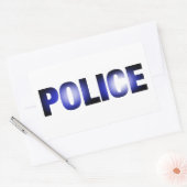 Sticker Rectangulaire Police 3 (Enveloppe)
