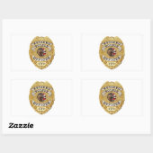 Sticker Rectangulaire Police_Badge_Retraité (Feuille)