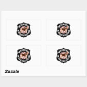 Sticker Rectangulaire Police K9 (Feuille)