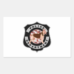 Sticker Rectangulaire Police K9