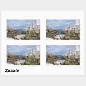 Sticker Rectangulaire Polignano a Mare ville plage rectangulaire autocol (Feuille)