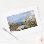 Sticker Rectangulaire Polignano a Mare ville plage rectangulaire autocol (Enveloppe)