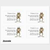 Sticker Rectangulaire Politique En Termes Simple (Feuille)
