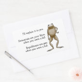 Sticker Rectangulaire Politique En Termes Simple (Enveloppe)