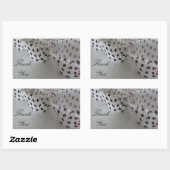 Sticker Rectangulaire Polka Dot Cupcake (Feuille)