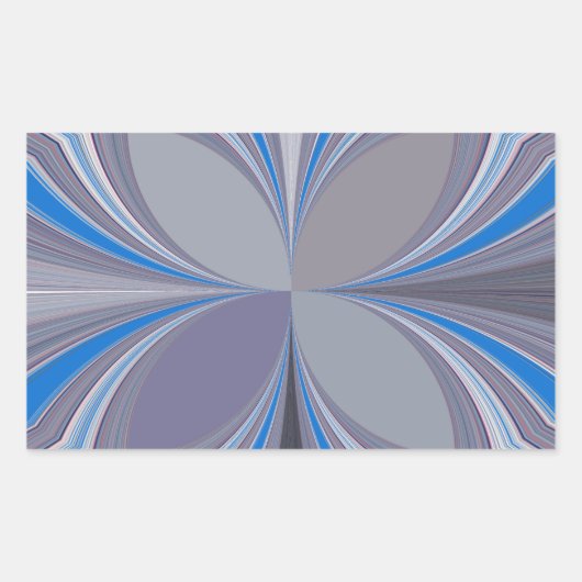 Sticker Rectangulaire Polka gris cendré bleu Pointe Texture Art Imprimer (Devant)