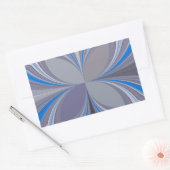 Sticker Rectangulaire Polka gris cendré bleu Pointe Texture Art Imprimer (Enveloppe)