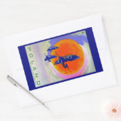 Sticker Rectangulaire Pologne (Enveloppe)