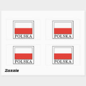 Sticker Rectangulaire Polska (Feuille)