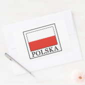 Sticker Rectangulaire Polska (Enveloppe)
