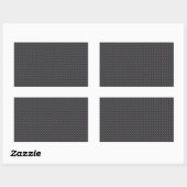 Sticker Rectangulaire Polymère en fibre de carbone noir et gris (Feuille)