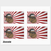 Sticker Rectangulaire Pomme de terre Ninja (Feuille)