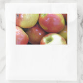 Sticker Rectangulaire Pommes (Sac)