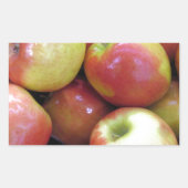 Sticker Rectangulaire Pommes (Devant)
