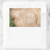 Sticker Rectangulaire Pompe d'arbre fraîche coupée (Sac)