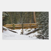 Sticker Rectangulaire Pont à Wuksachi (Devant)