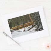 Sticker Rectangulaire Pont à Wuksachi (Enveloppe)