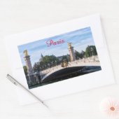 Sticker Rectangulaire Pont Alexandre III sur Seine - Paris, France (Enveloppe)