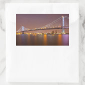 Sticker Rectangulaire Pont Ben Franklin (Sac)
