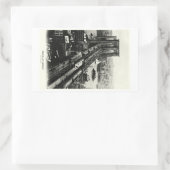 Sticker Rectangulaire Pont Brooklyn 1900 (Sac)