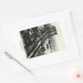 Sticker Rectangulaire Pont Brooklyn 1900 (Enveloppe)