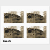 Sticker Rectangulaire Pont couvert (Feuille)