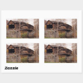 Sticker Rectangulaire Pont couvert (Feuille)