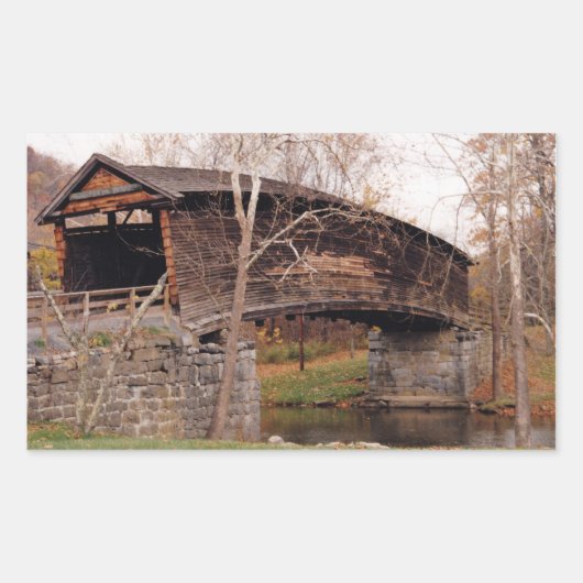 Sticker Rectangulaire Pont couvert (Devant)