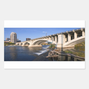 Sticker Rectangulaire Pont de la Troisième Avenue à Minneapolis