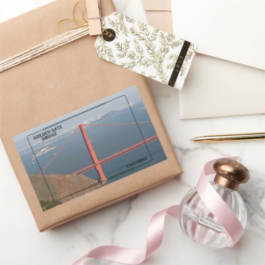 Sticker Rectangulaire Pont Golden Gate (Cadeaux)