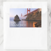 Sticker Rectangulaire Pont Golden Gate | San Francisco Californie (Sac)