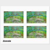 Sticker Rectangulaire Pont japonais Monet et nappes d'eau (Feuille)